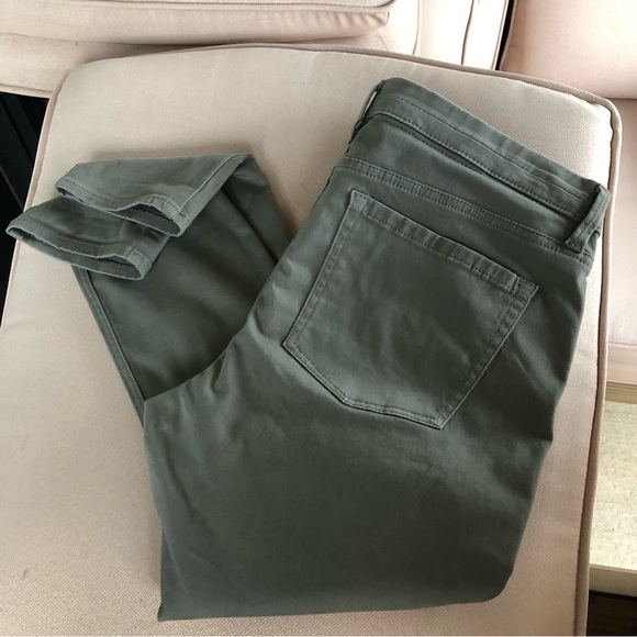 Express Jeans Ankle Low Rise Stella Army Green Leggings 14 - Picture 10 of 12